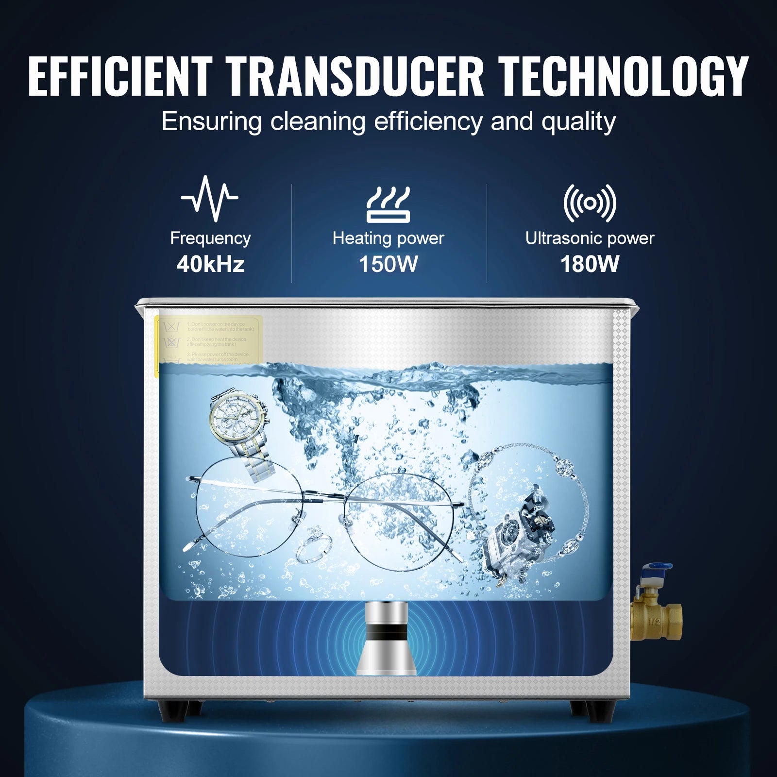 6L Ultrasonic Cleaner Machine for Jewelry Cleaning