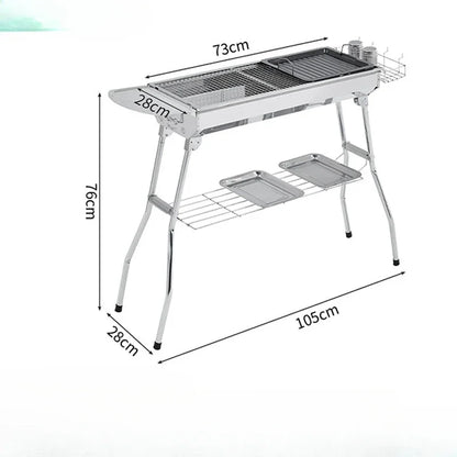 Outdoor Stainless Steel Charcoal Grill