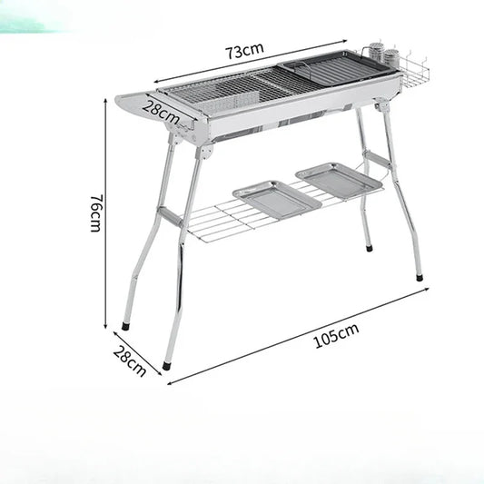 Outdoor Stainless Steel Charcoal Grill