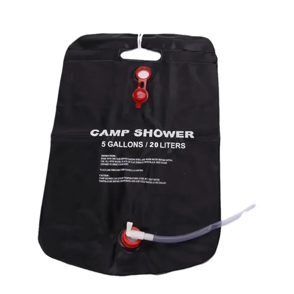 Large-Capacity 20L Outdoor Solar-Heated Portable Camping Shower Bag