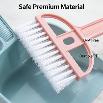 Mini Desk Broom And Dustpan Set Small Handheld Brush Dustpan