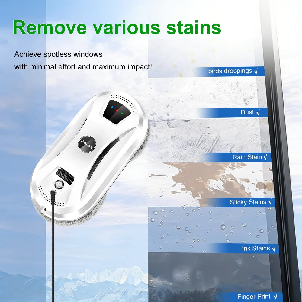 Ultra Thin Robot Vacuum Cleaner Window Cleaning Robot