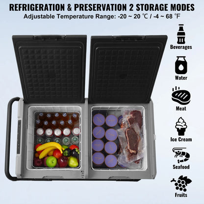 whosales car fridge portable dual use